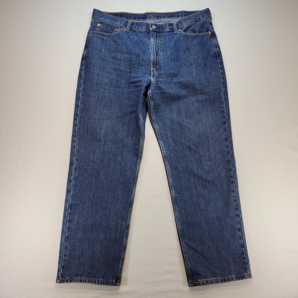 Levis 550 Jeans Mens 40x32 Blue Relaxed Tapered Mid Rise Medium Wash Denim